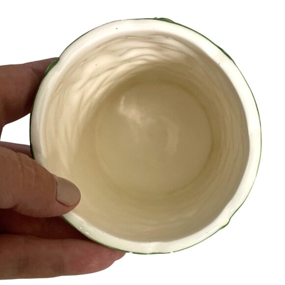 Otagiri Japan Vintage Ceramic Vase Embossed Hand Painted Berries Floral 6" Tall - Picture 3 of 10